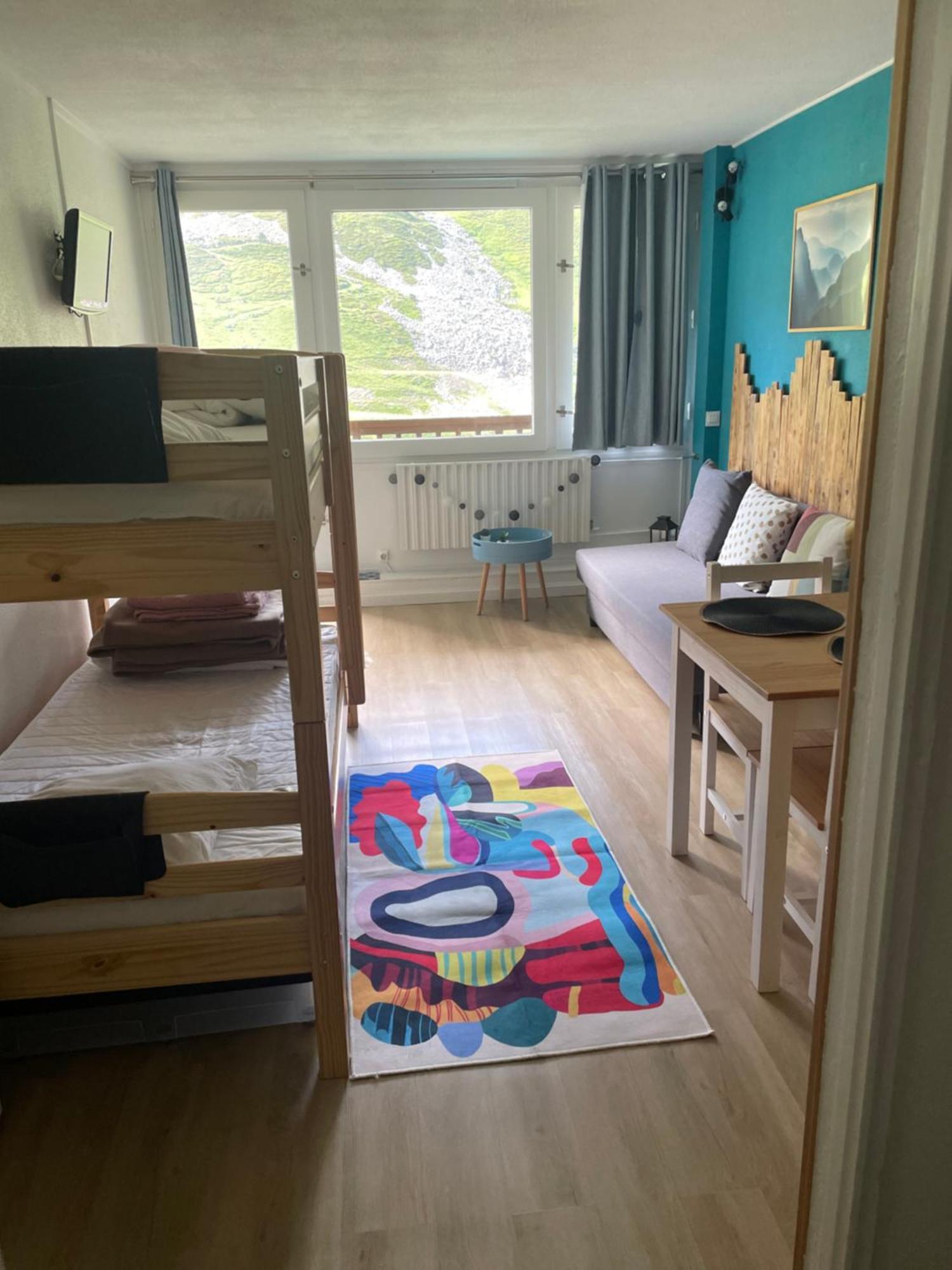 Studio Mongie Aux Pieds Des Pistes Avec Balcon La Mongie Exteriör bild